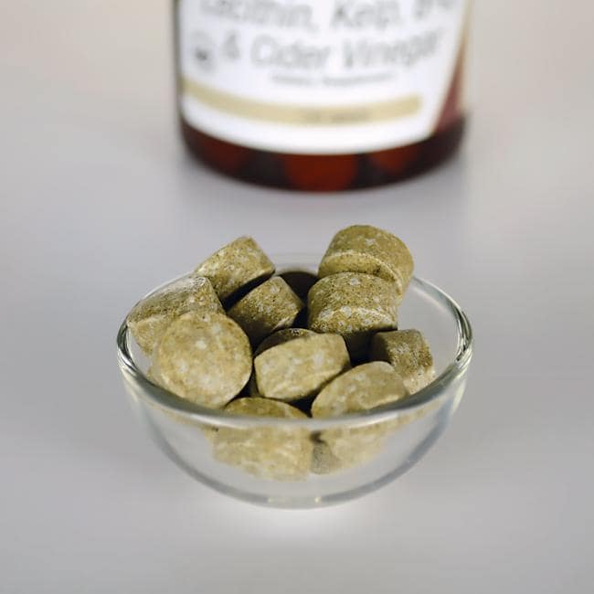 Lecitina, Kelp, B6 y Vinagre de Sidra - 120 comprimidos - tamaño pastilla