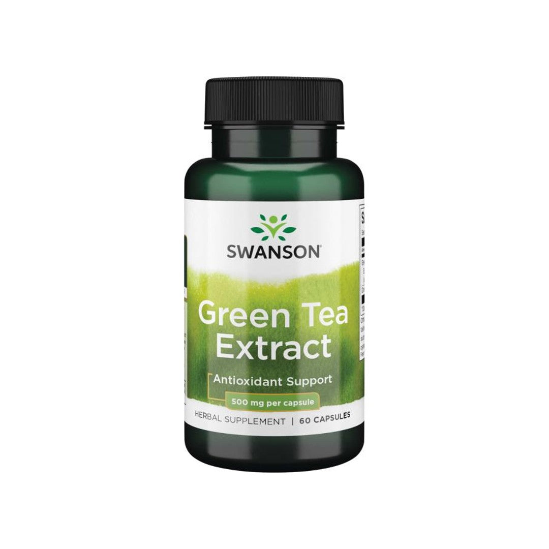 Swanson Extracto de té verde - 500 mg 60 cápsulas.