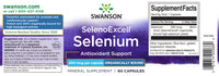 Miniatura de Swanson's SelenoExcell frasco de suplemento de selenio para el cuidado cardiovascular.
