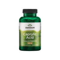 Miniatura de Swanson Ácido Caprílico - 600 mg 60 softgel dietary supplement.