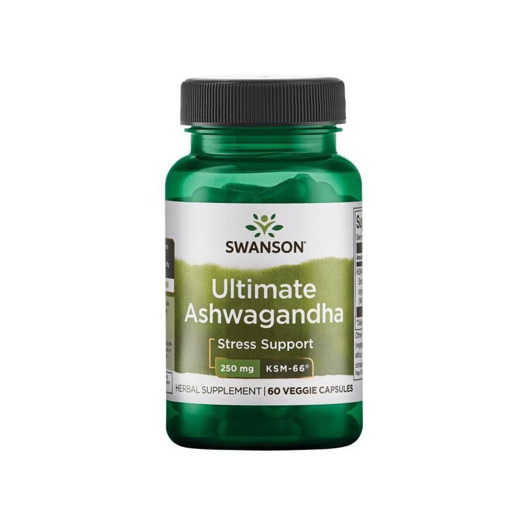 Swanson Ashwagandha - KSM-66 - 250 mg 60 cápsulas vegetales.