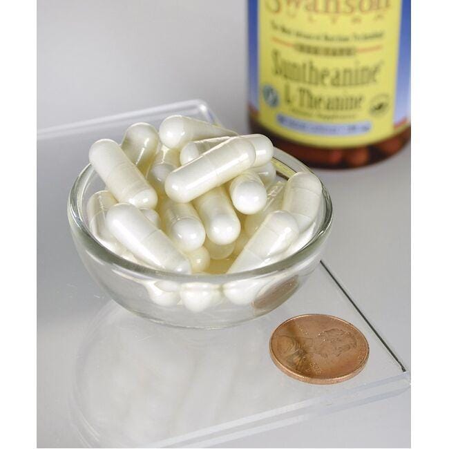 L-Teanina - 100 mg 60 cápsulas vegetales - tamaño píldora