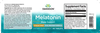 Miniatura de Un frasco de Swanson Melatonina - 3 mg 60 comprimidos de doble liberación para ayudar a conciliar el sueño.