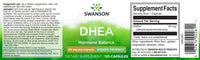 Miniatura de una etiqueta de Swanson DHEA - 50 mg 120 cápsulas suplementos.