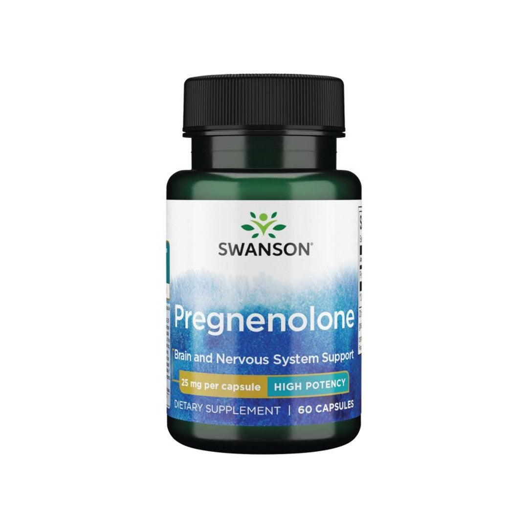 Swanson Pregnenolona - 25 mg 60 cápsulas.