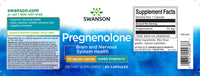 Miniatura de Swanson La pregnenolona - 50 mg 60 cápsulas es una prohormona que favorece la función cerebral.