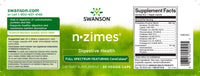 Miniatura de la etiqueta del suplemento digestivo Swanson N-Zimes - 90 cápsulas vegetales.