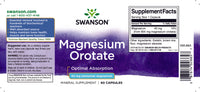 Miniatura de Swanson Oroato de Magnesio - 40 mg 60 cápsulas.
