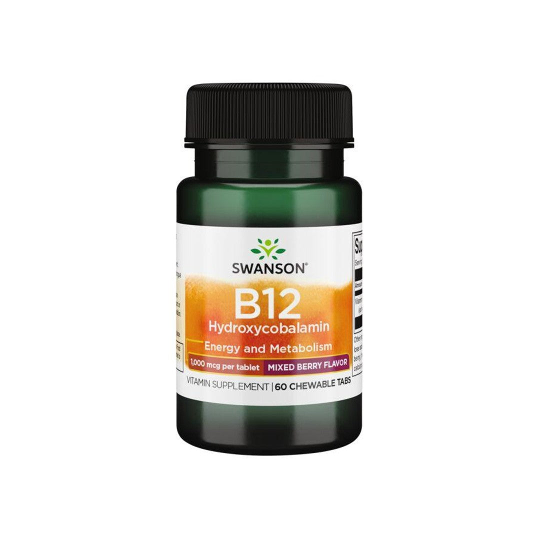 Vitamina B-12 - 1000 mcg 60 comprimidos Hidroxicobalamina - frente