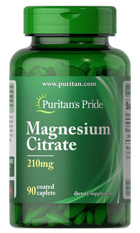 Miniatura de Puritan's Pride Citrato de magnesio 210 mg 90 cápsulas recubiertas.