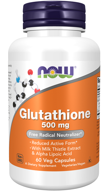 Now Foods Glutatión 500 mg 60 Cápsulas vegetales.