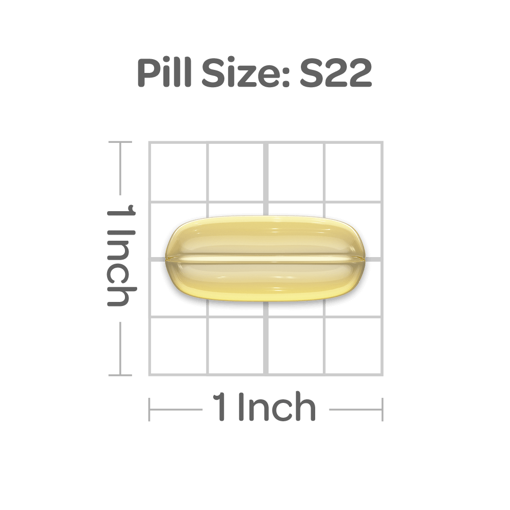 La Coenzima Q10 - 400 mg 120 Cápsulas Blandas de Liberación Rápida de Puritan's Pride se muestra sobre un fondo negro.