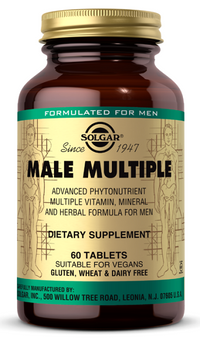 Miniatura para Un frasco de Solgar Multivitaminas y Minerales Múltiples Masculinos para Hombres 60 Comprimidos.