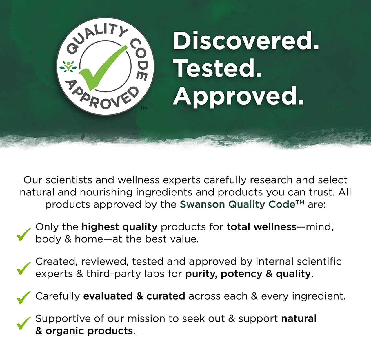 Etiqueta del producto "Maca - 500 mg 60 cápsulas" con fondo verde, de la marca Swanson.